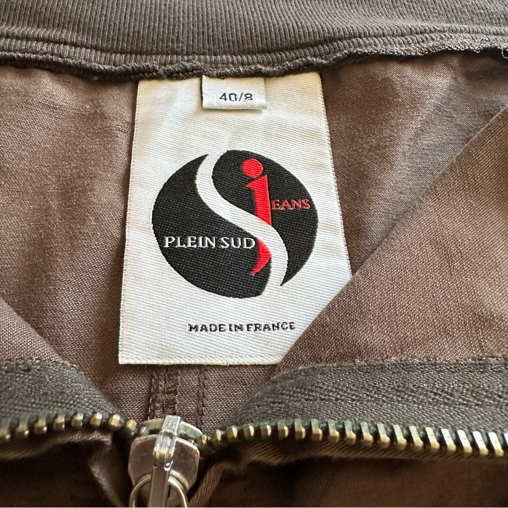 Vintage Plein Sud Rare Asymmetrical Multi Fabric & Texture Brown Skirt F40 /8 US - Picture 7 of 16